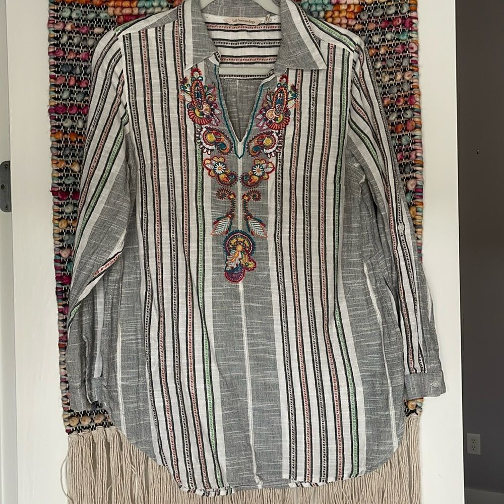 Cute embroidered blouse by Soft Surroundings.